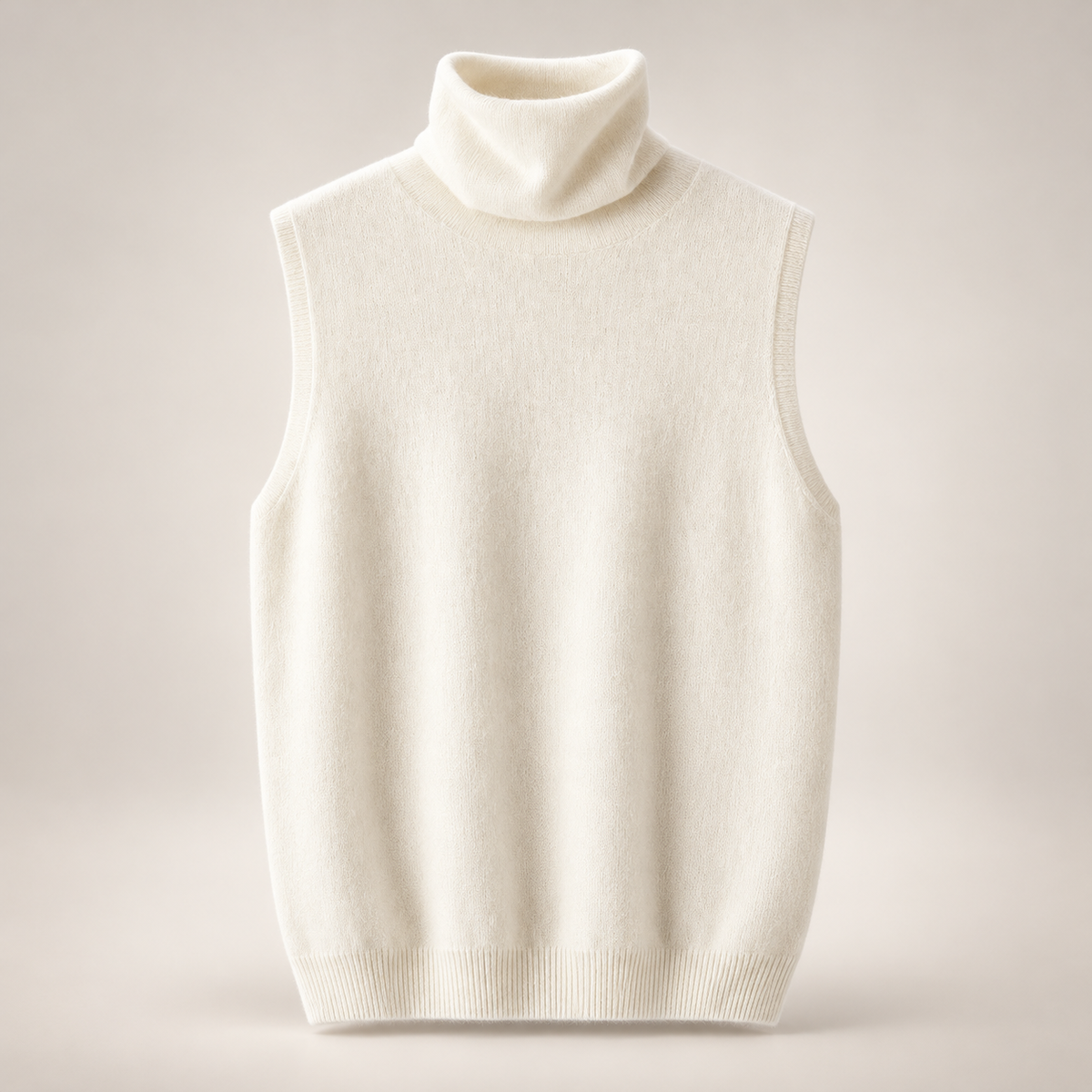 Sabine Sleeveless Merino Turtleneck