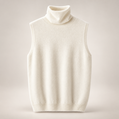 Sabine Sleeveless Merino Turtleneck