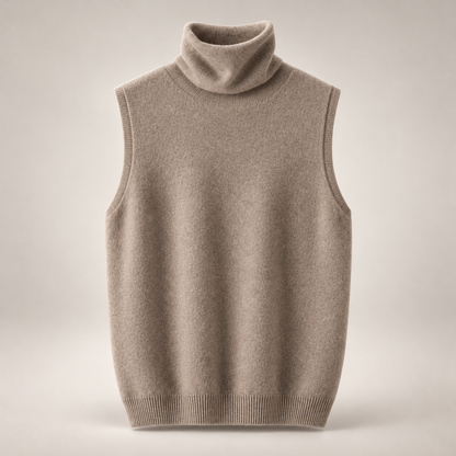 Sabine Sleeveless Merino Turtleneck